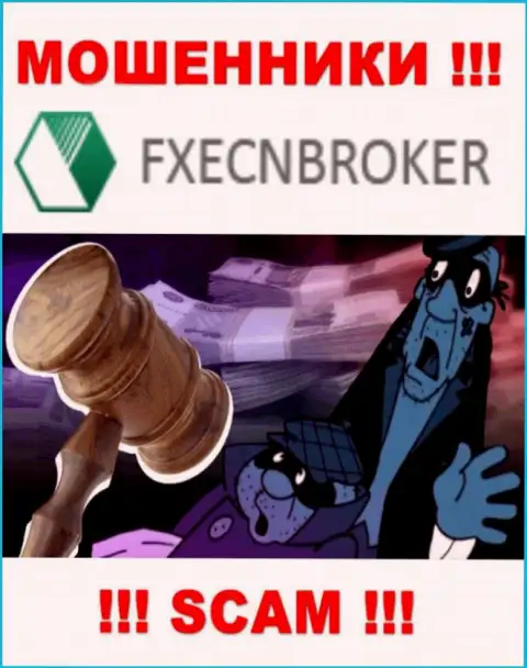 На портале мошенников FX ECN Broker не имеется ни единого слова о регулирующем органе конторы