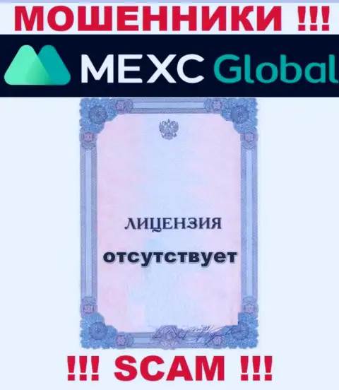 У обманщиков MEXC Global Ltd на сайте не показан номер лицензии организации ! Будьте бдительны