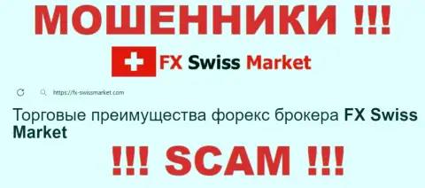 Вид деятельности FX Swiss Market: Форекс - отличный доход для мошенников