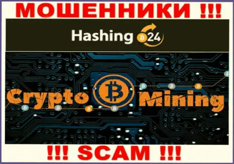 В internet сети промышляют воры Hashing 24, тип деятельности которых - Crypto mining