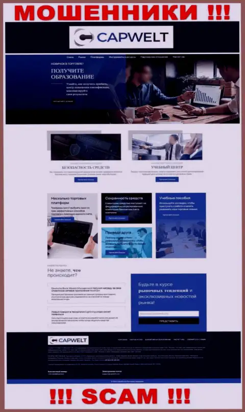 Вид официального сайта противоправно действующей компании КЛДЦ Техникал Системс