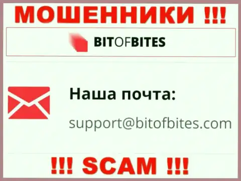 Адрес электронного ящика мошенников BitOfBites, информация с официального web-портала
