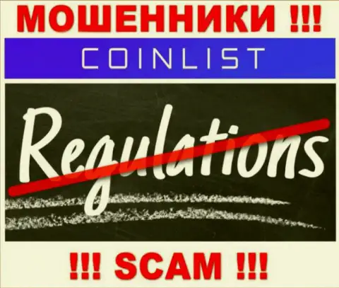 Знайте, что довольно рискованно доверять ворам CoinList Co, которые орудуют без регулирующего органа !!!