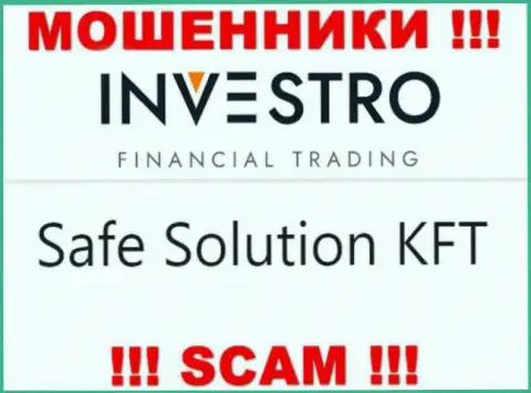 Контора Investro Fm находится под крышей компании Safe Solution KFT