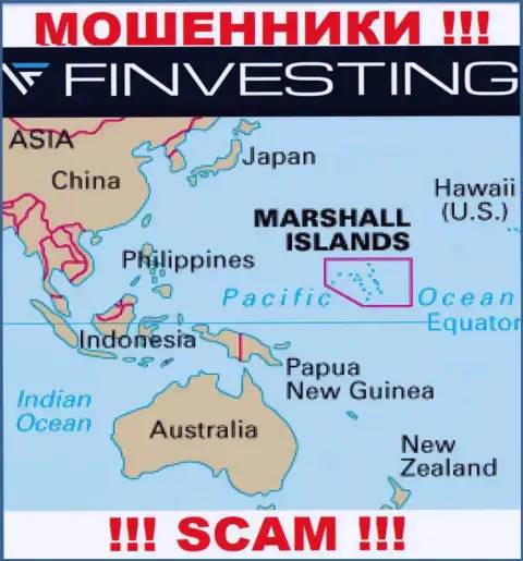 Marshall Islands - это юридическое место регистрации организации Finvestings