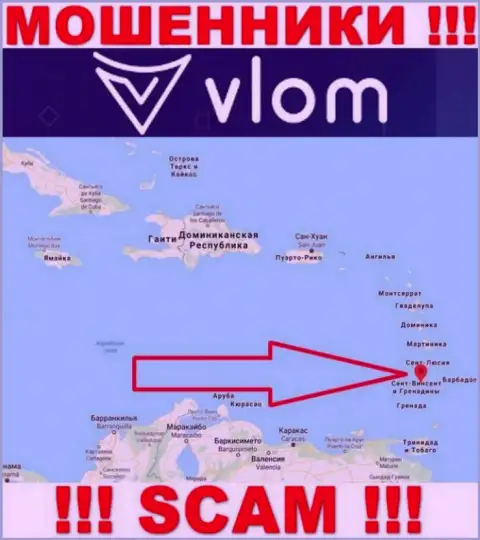 Организация Влом это internet мошенники, пустили корни на территории Saint Vincent and the Grenadines, а это офшорная зона