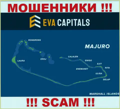 С компанией EvaCapitals крайне опасно иметь дела, адрес регистрации на территории Маджуро, Маршалловы Острова