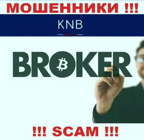 Брокер - именно в этом направлении оказывают свои услуги интернет-мошенники KNB Group