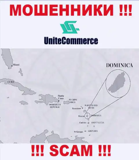 Юнит Коммерс расположились в офшорной зоне, на территории - Dominica