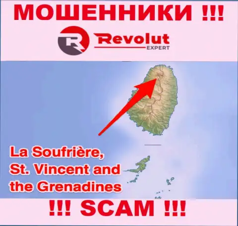 Контора Револют Эксперт - это интернет-мошенники, обосновались на территории St. Vincent and the Grenadines, а это офшор