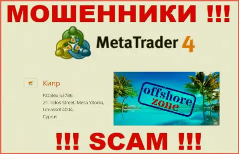 Отсиживаются internet-мошенники МТ4 в офшорной зоне  - Limassol, Cyprus, осторожнее !!!