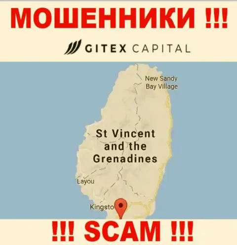 На своем web-сервисе GitexCapital Pro написали, что они имеют регистрацию на территории - St. Vincent and the Grenadines