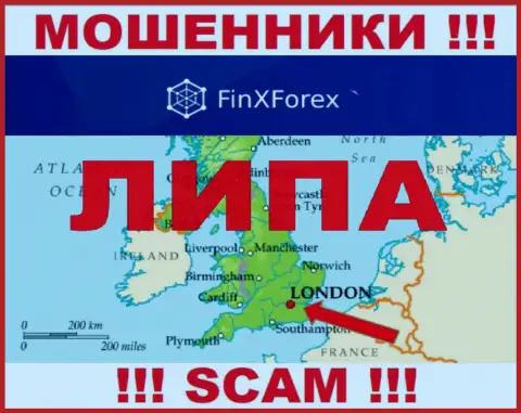 Ни слова правды относительно юрисдикции FinXForex на сервисе организации нет - это жулики
