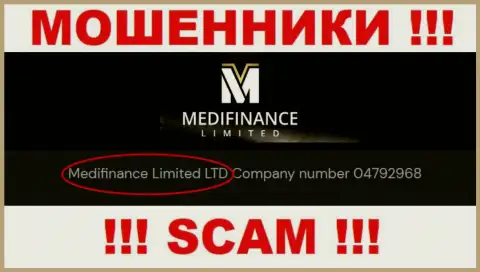 Меди Финанс Лимитед как будто бы владеет организация Medifinance Limited LTD