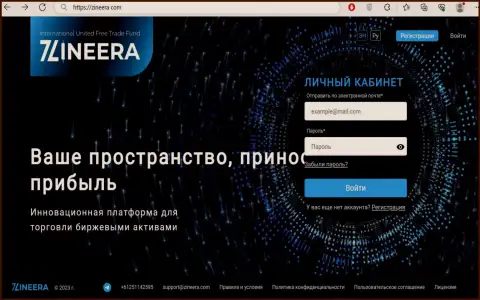 Официальный веб-сайт компании Зинеера