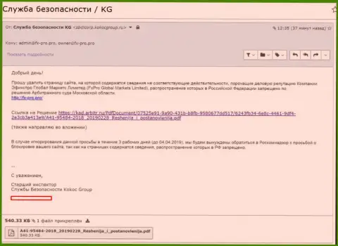 KokocGroup Ru пытаются отбелить напрочь испорченную репутацию Форекс-мошенника ФхПро Груп